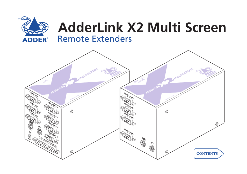 Adder Technology X2 User Manual | 31 pages