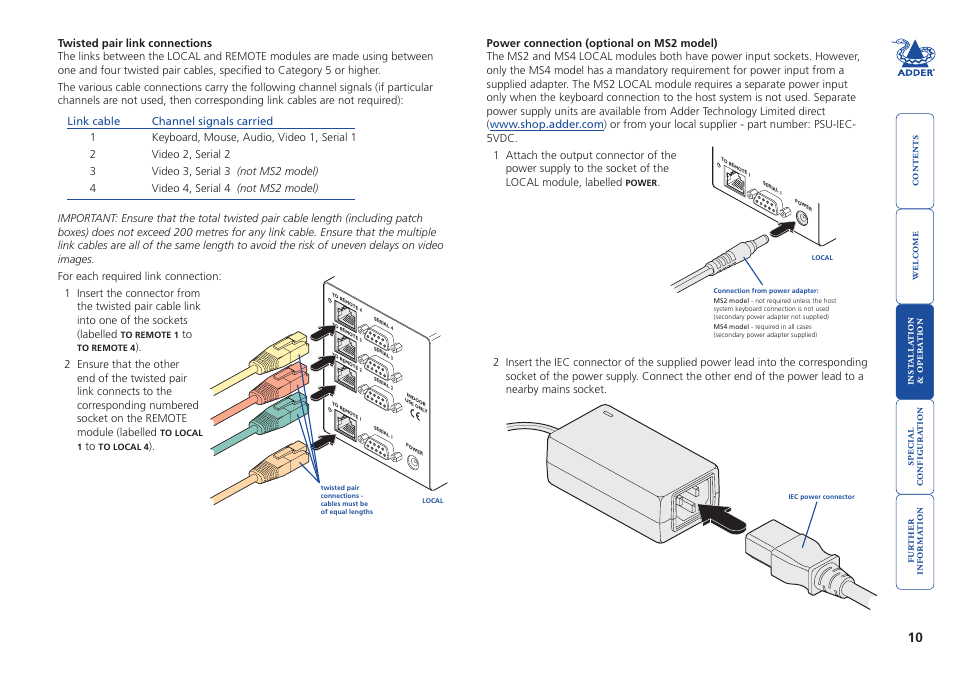 Adder Technology X2 User Manual | Page 11 / 31