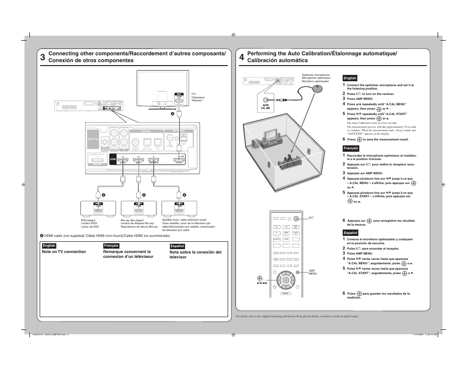 Front r front l sur r sur l subwoofer | Sony HT-SS370HP User Manual | Page 2 / 2