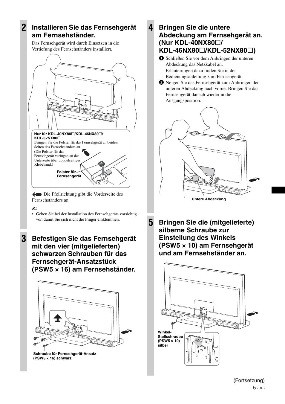 Sony SU-46NX1 User Manual | Page 37 / 220