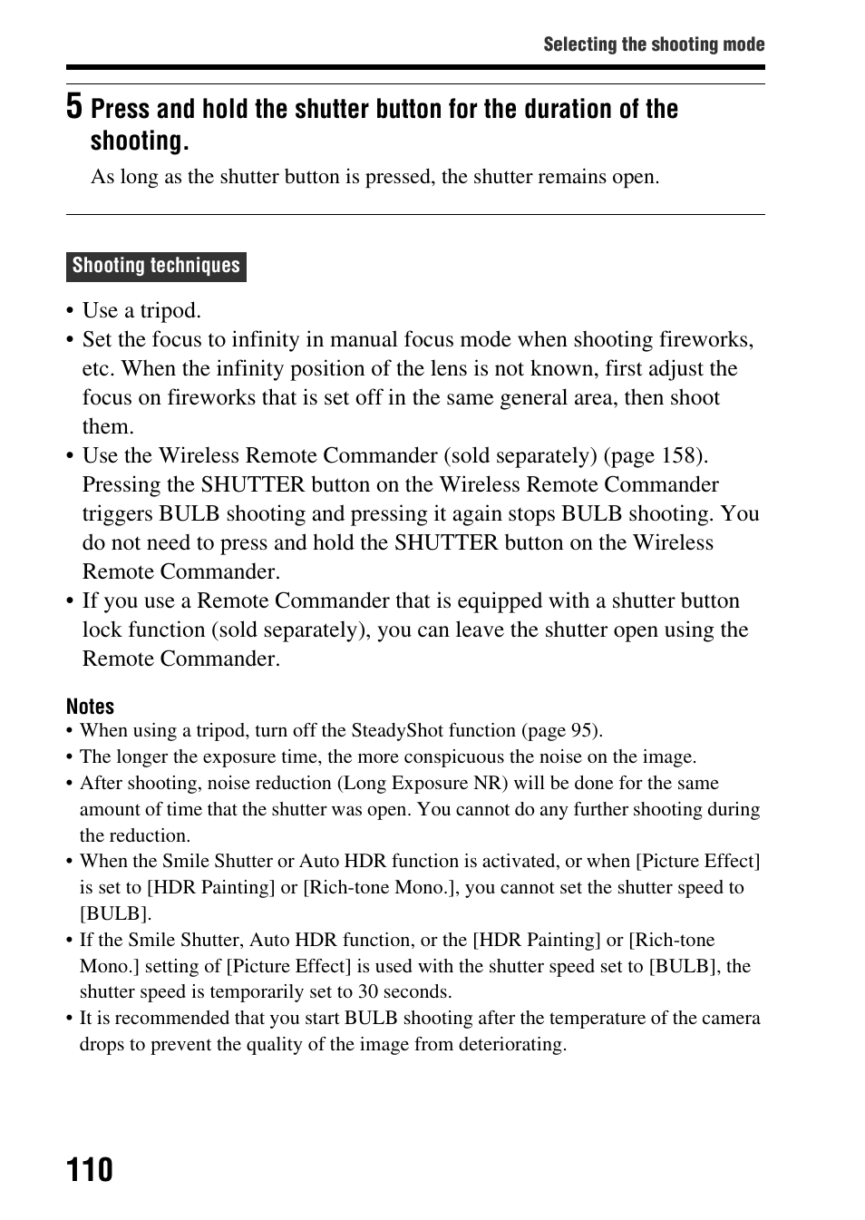 Sony SLT-A77VM User Manual | Page 110 / 242