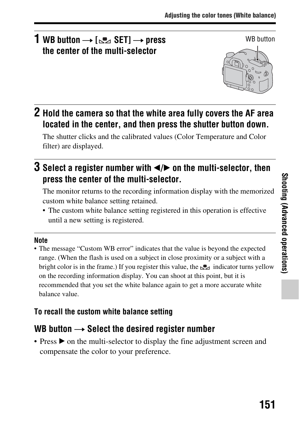 Sony SLT-A77VM User Manual | Page 151 / 242