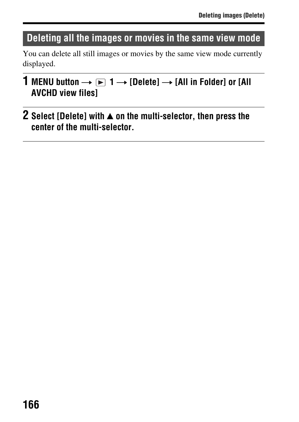 Sony SLT-A77VM User Manual | Page 166 / 242