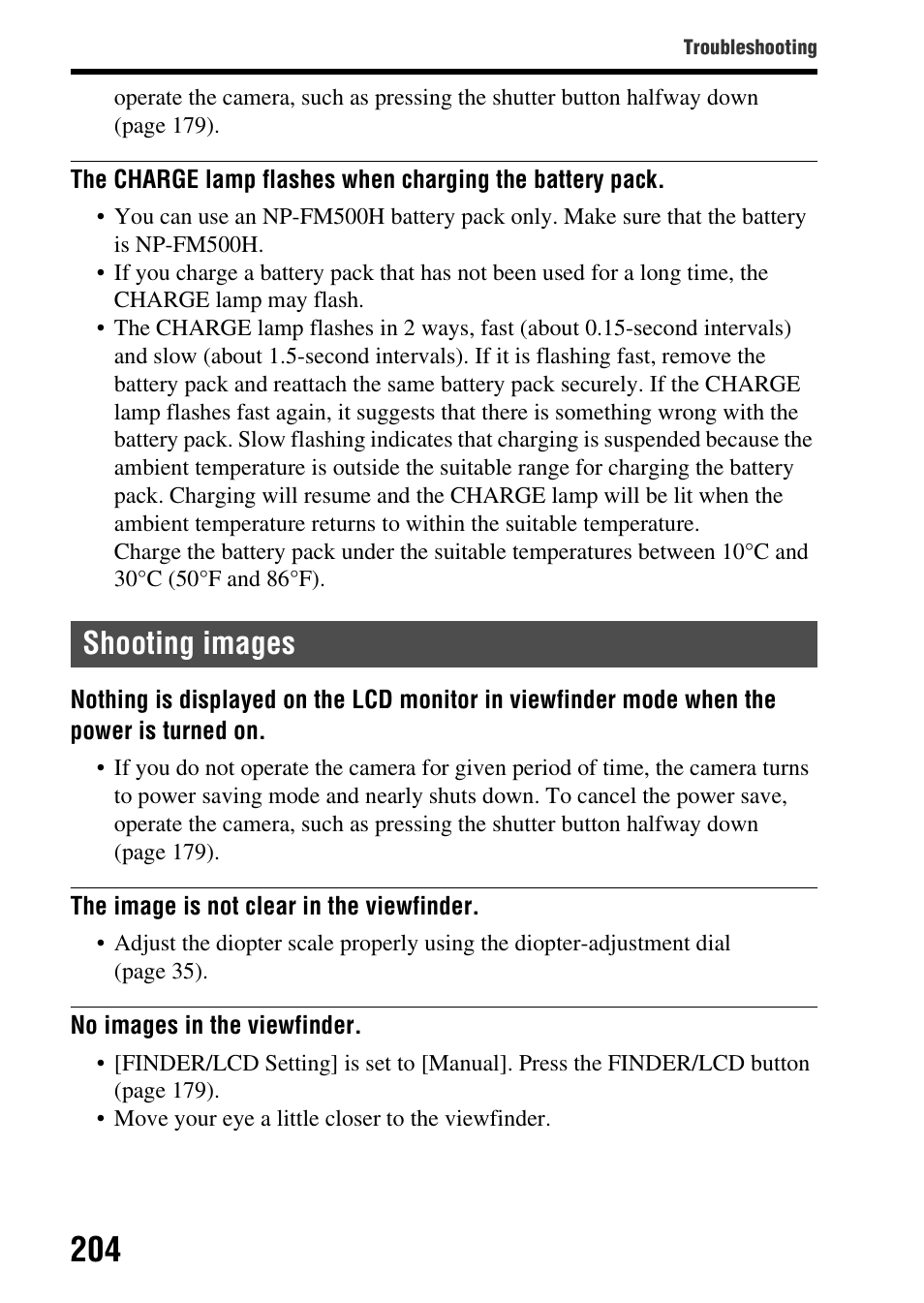 Shooting images | Sony SLT-A77VM User Manual | Page 204 / 242
