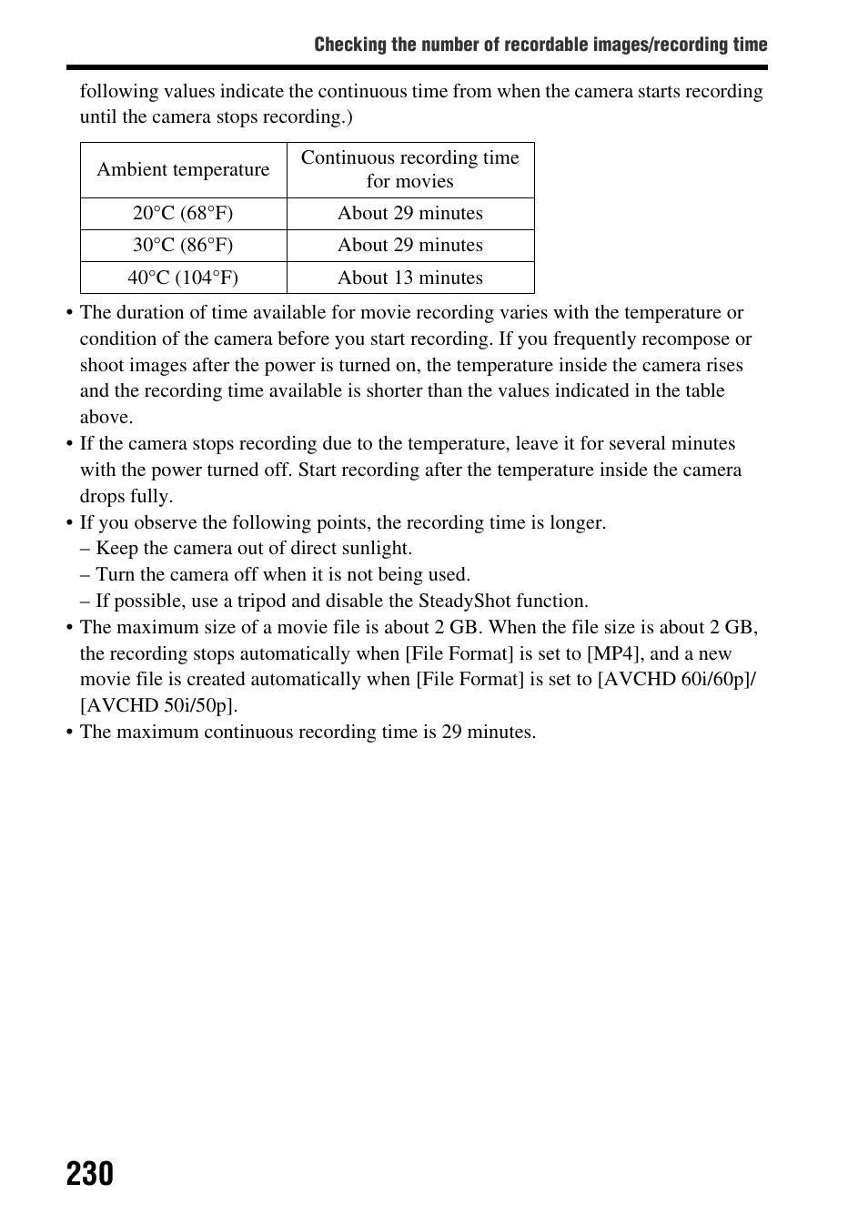 Sony SLT-A77VM User Manual | Page 230 / 242