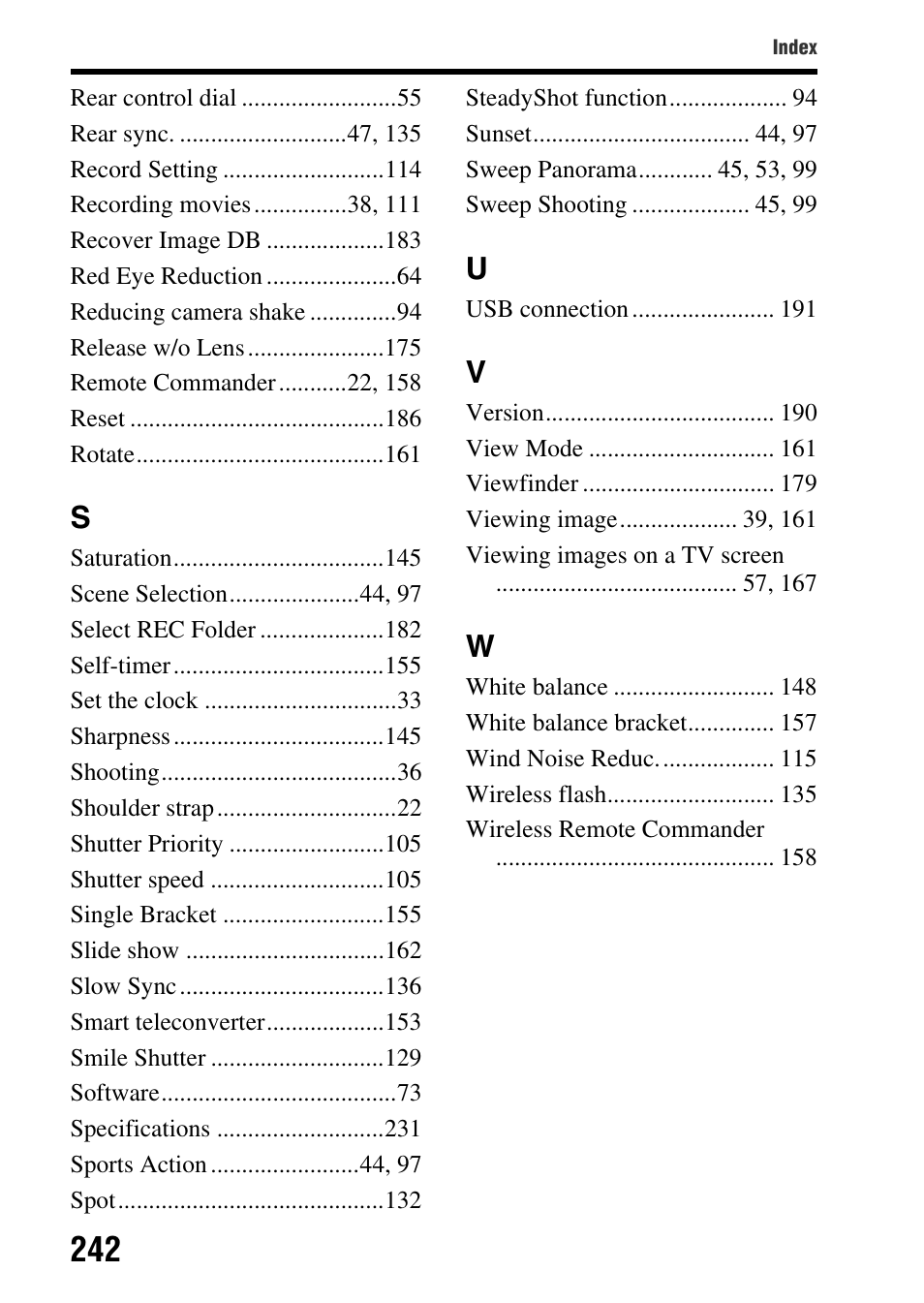 Sony SLT-A77VM User Manual | Page 242 / 242