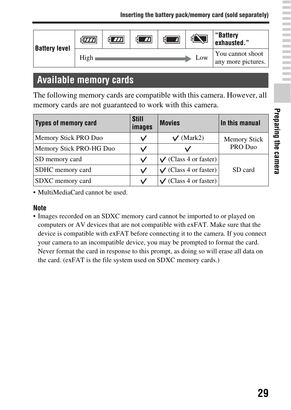 Sony SLT-A77VM User Manual | Page 29 / 242