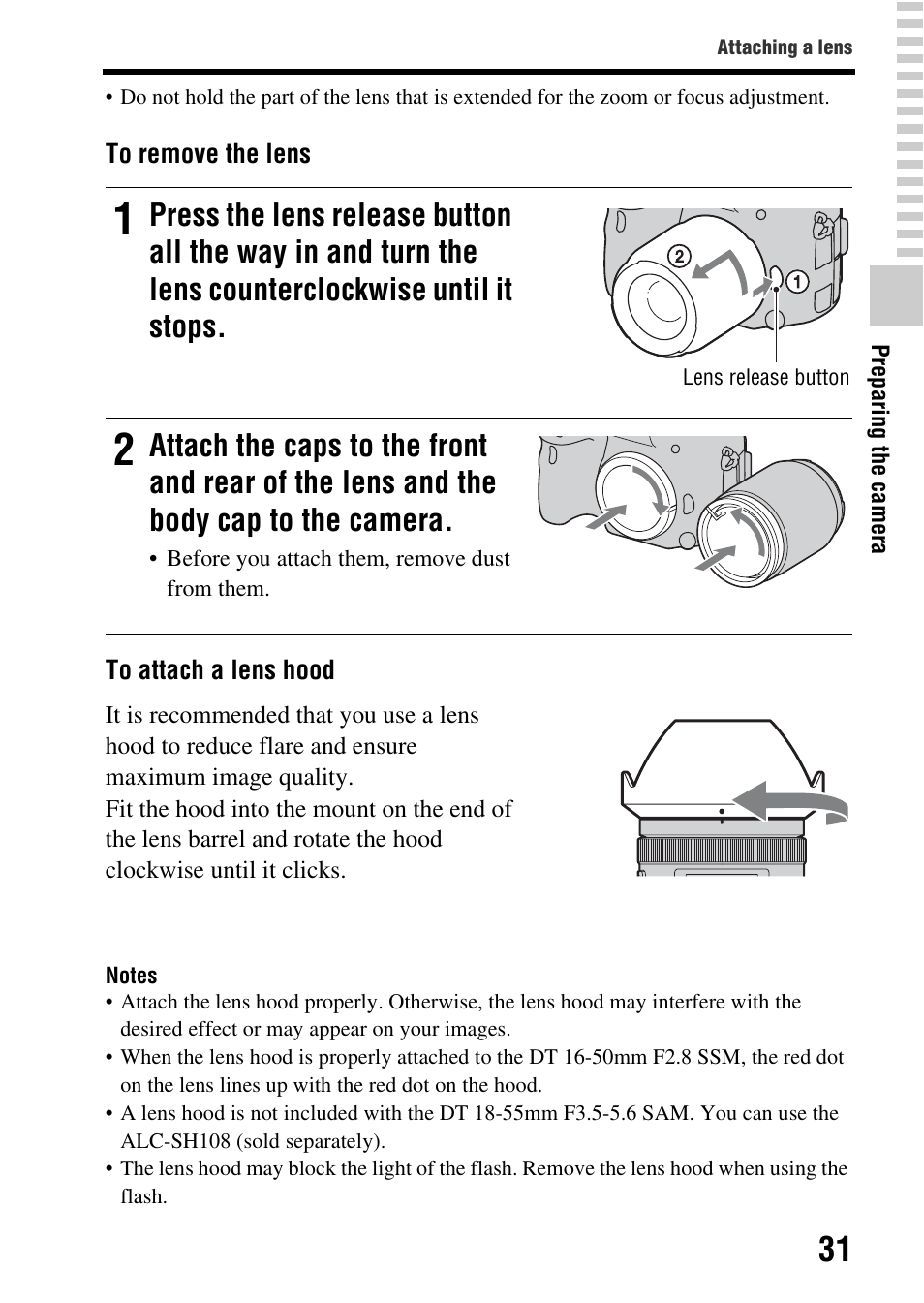 N (31) | Sony SLT-A77VM User Manual | Page 31 / 242