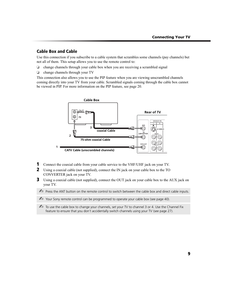 Sony WEGA KV-27FS100 User Manual | Page 17 / 64