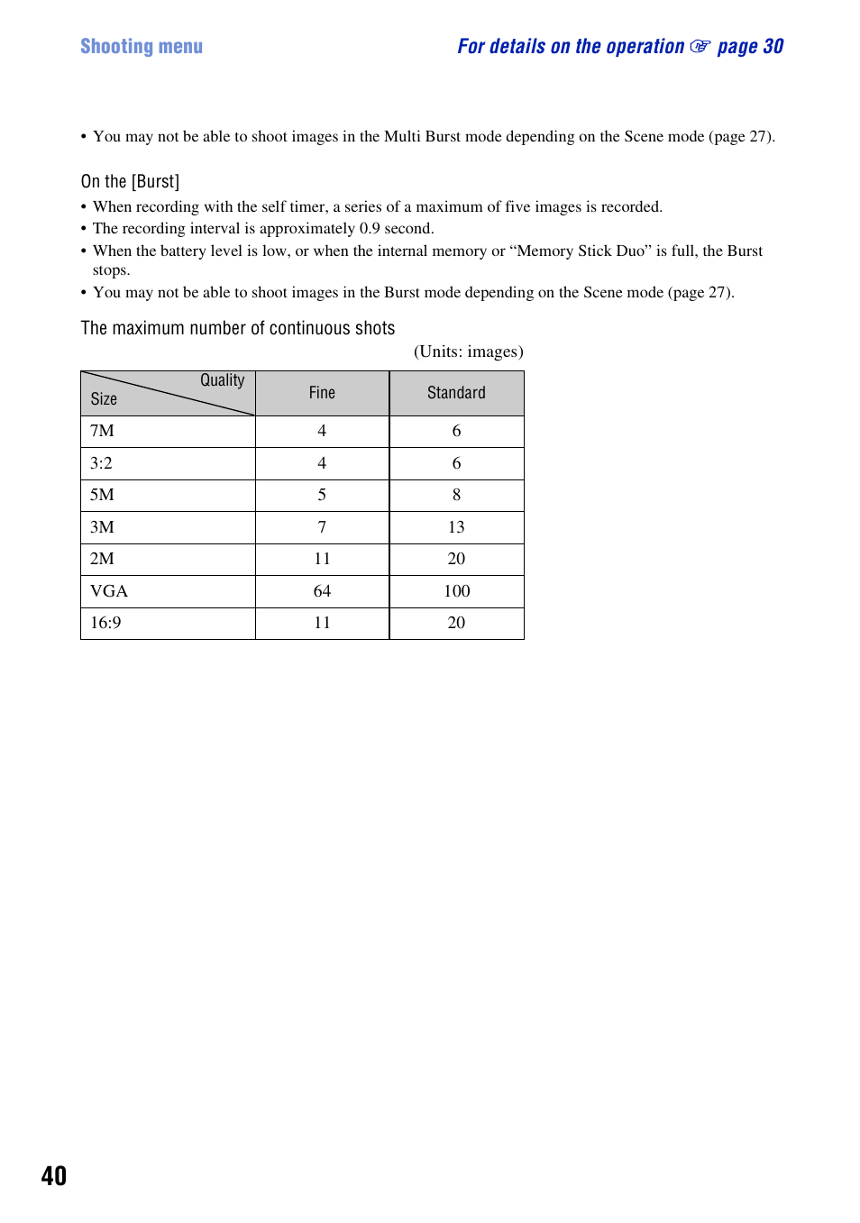 Sony DSC-W55BDL User Manual | Page 40 / 111