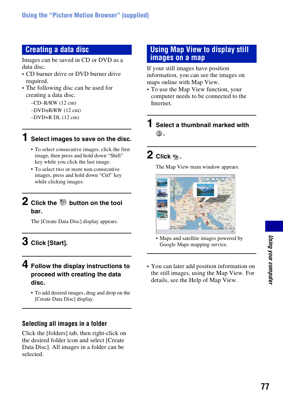 Sony DSC-W55BDL User Manual | Page 77 / 111