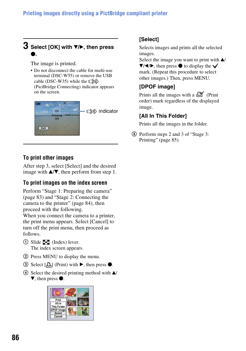 Sony DSC-W55BDL User Manual | Page 86 / 111