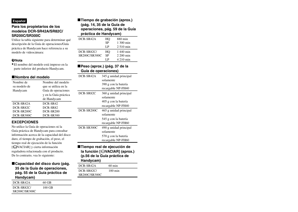 Sony DCR-SR82 User Manual | Page 2 / 2