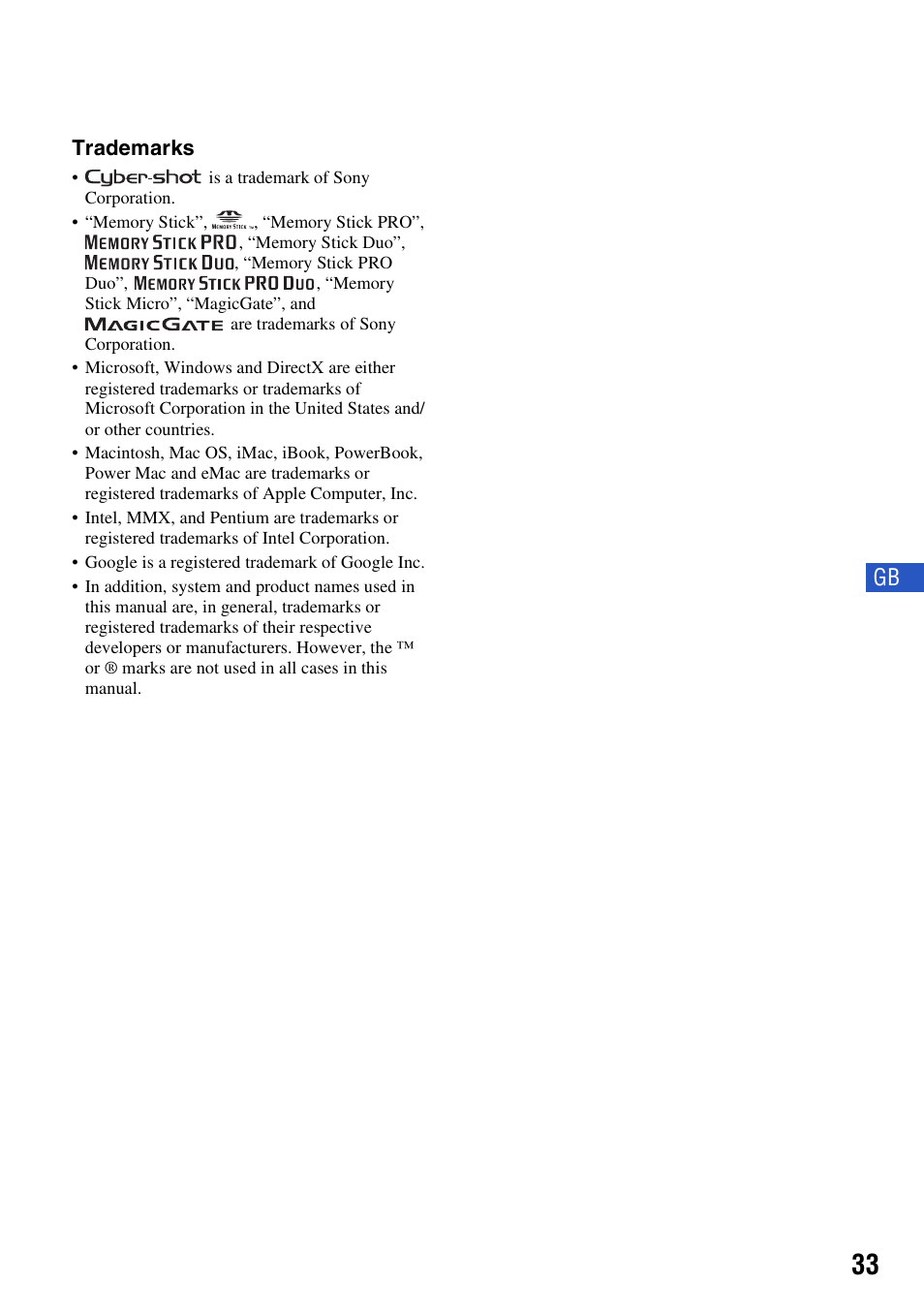 Sony DSC-W55BDLWM User Manual | Page 33 / 64