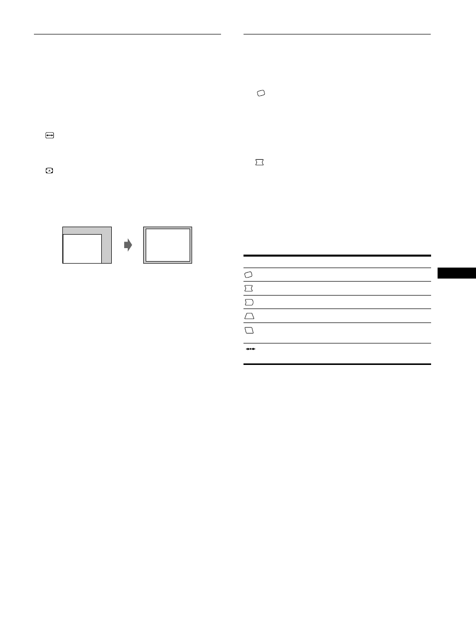 Adjusting the shape of the picture (geometry) | Sony CPD-G420 User Manual | Page 13 / 70