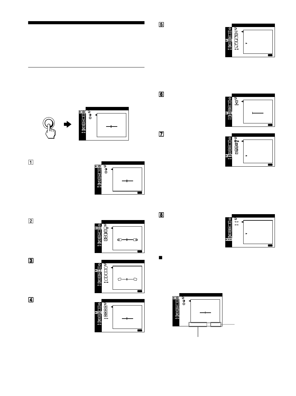 Personnalisation de votre moniteur, Navigation dans le menu, Menu | Sony CPD-G420 User Manual | Page 32 / 70