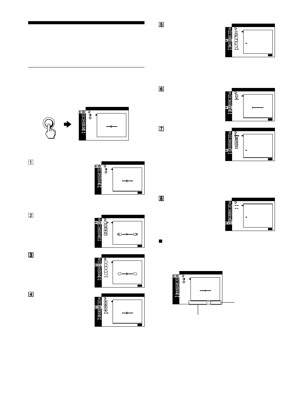 Personalización del monitor, Navegación por el menú, Menu | Sony CPD-G420 User Manual | Page 54 / 70