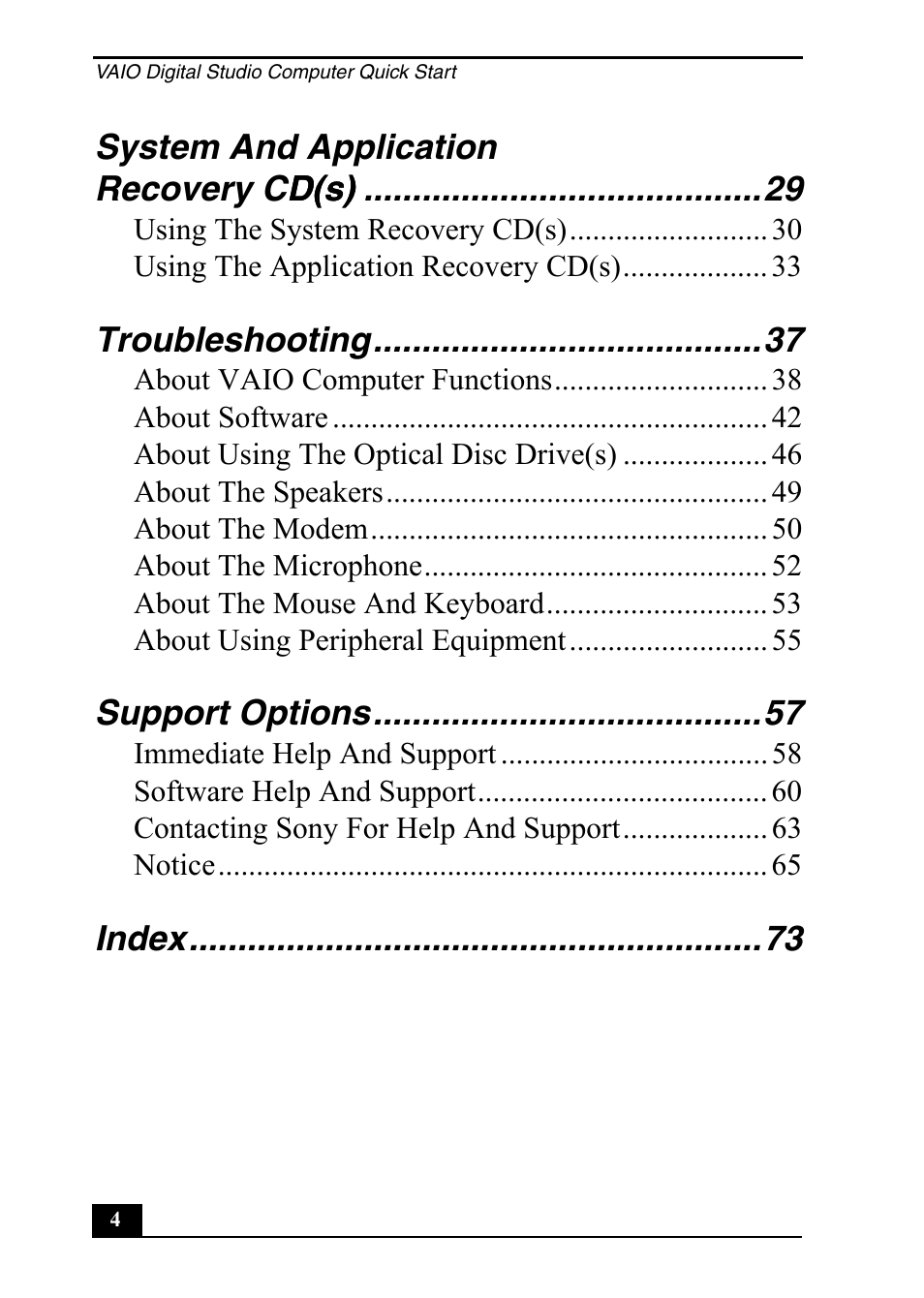 Sony PCV-RX860 User Manual | Page 4 / 80