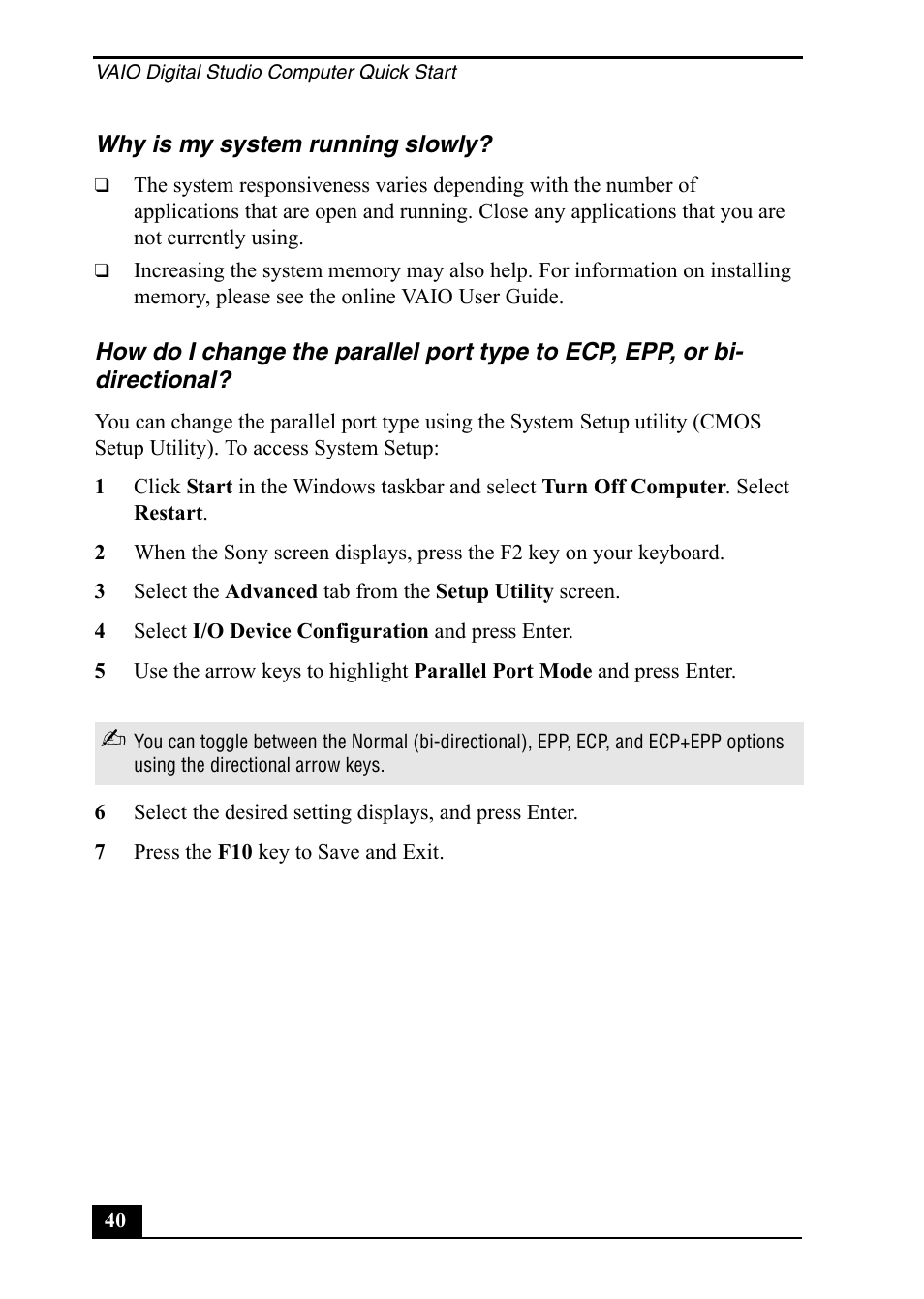 Sony PCV-RX860 User Manual | Page 40 / 80