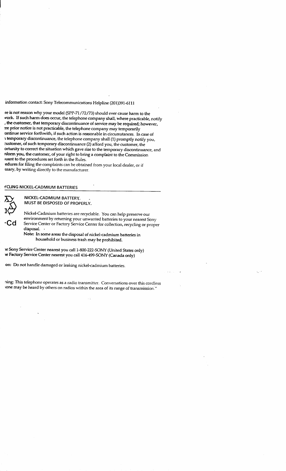 Sony SPP-71 User Manual | Page 4 / 24