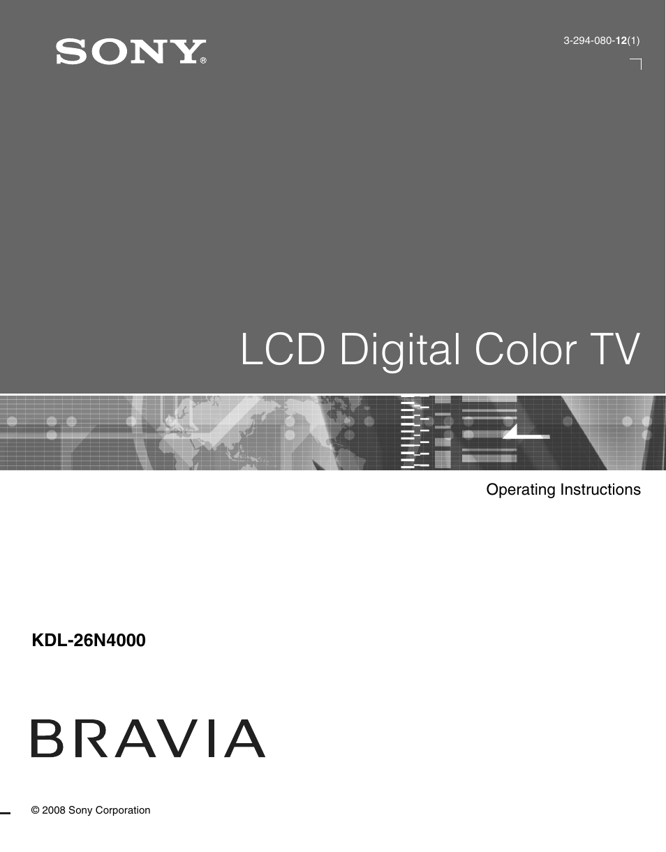 Sony KDL-26N4000 User Manual | 48 pages