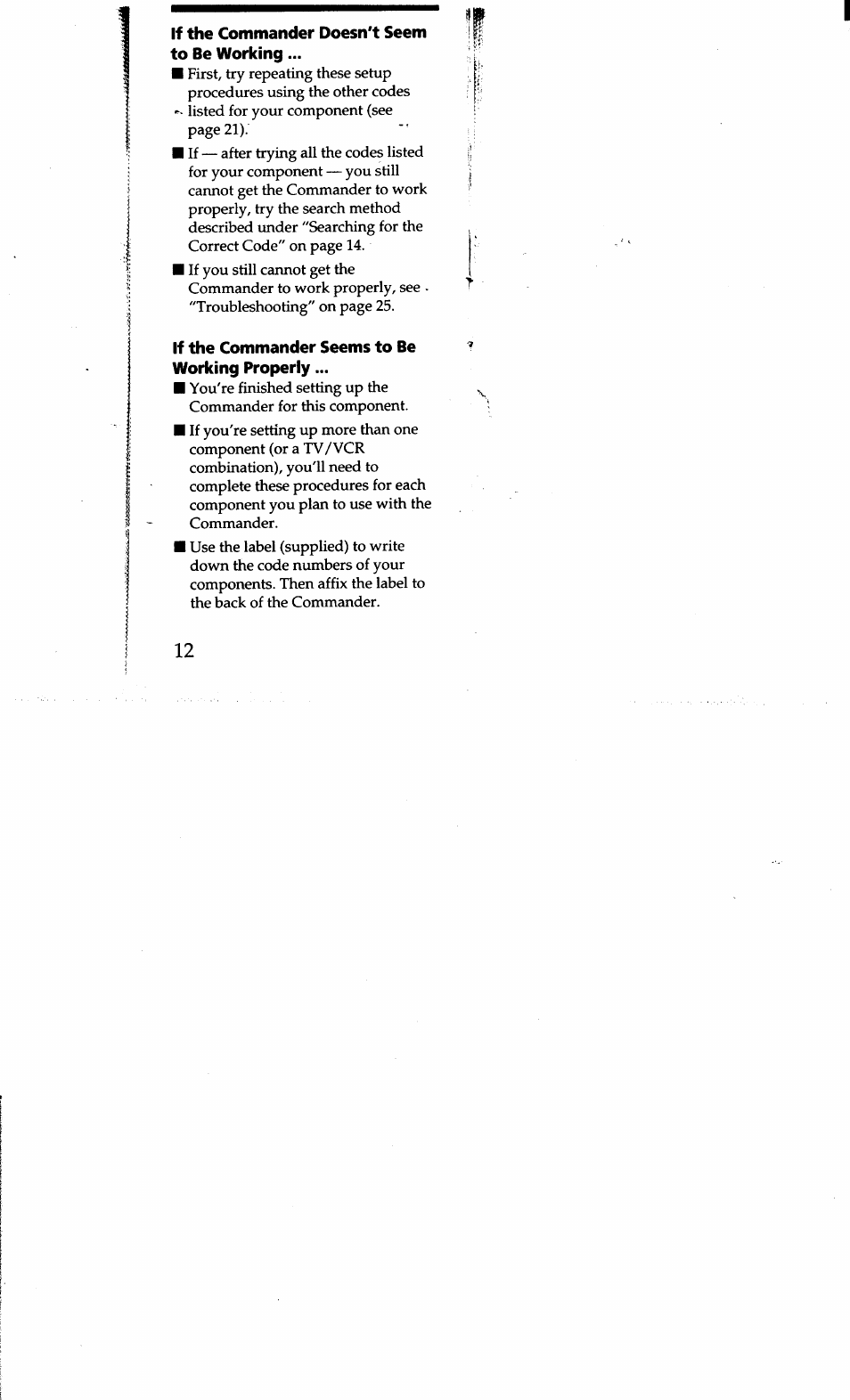 Sony RM-V15 User Manual | Page 12 / 28