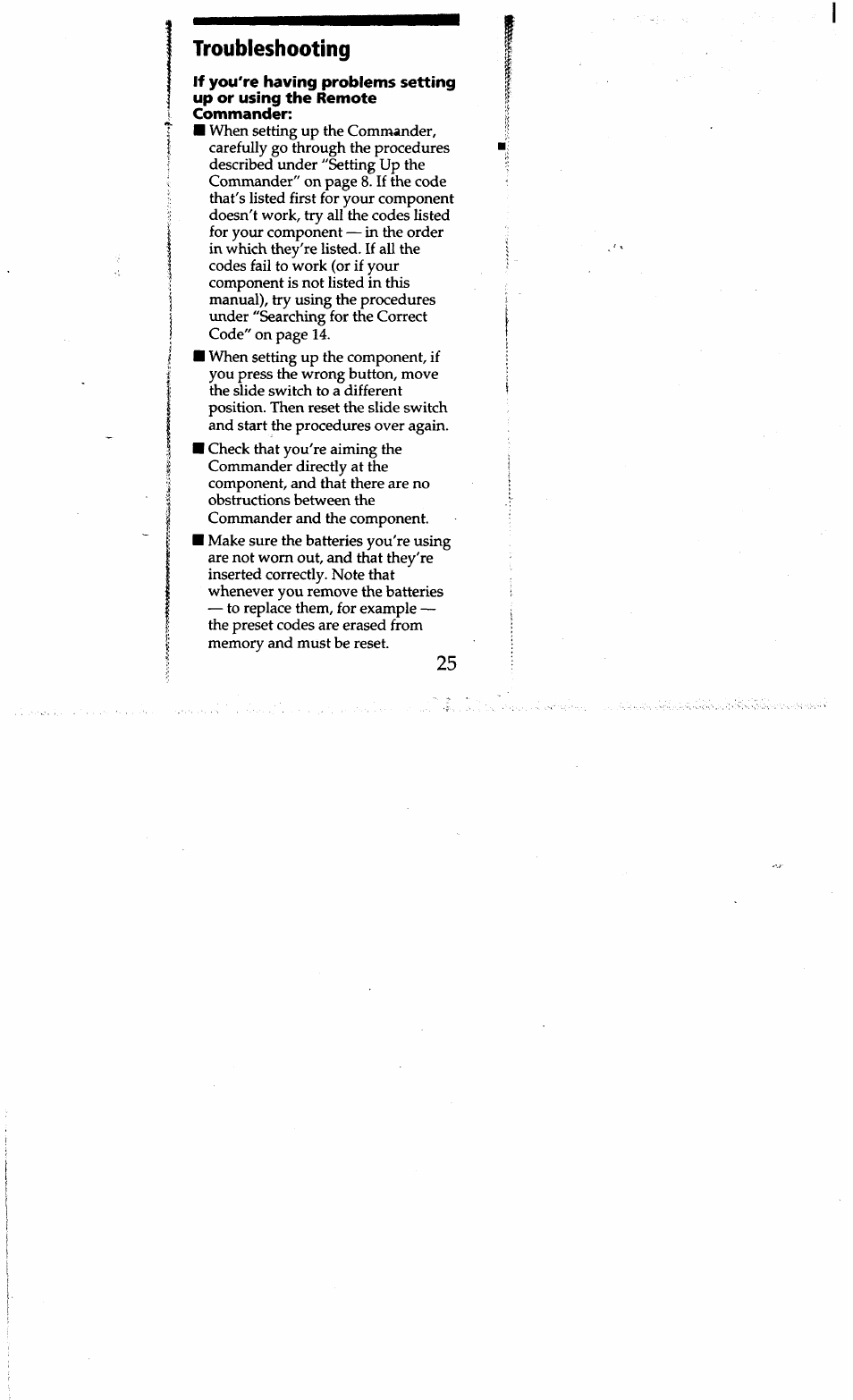Sony RM-V15 User Manual | Page 25 / 28