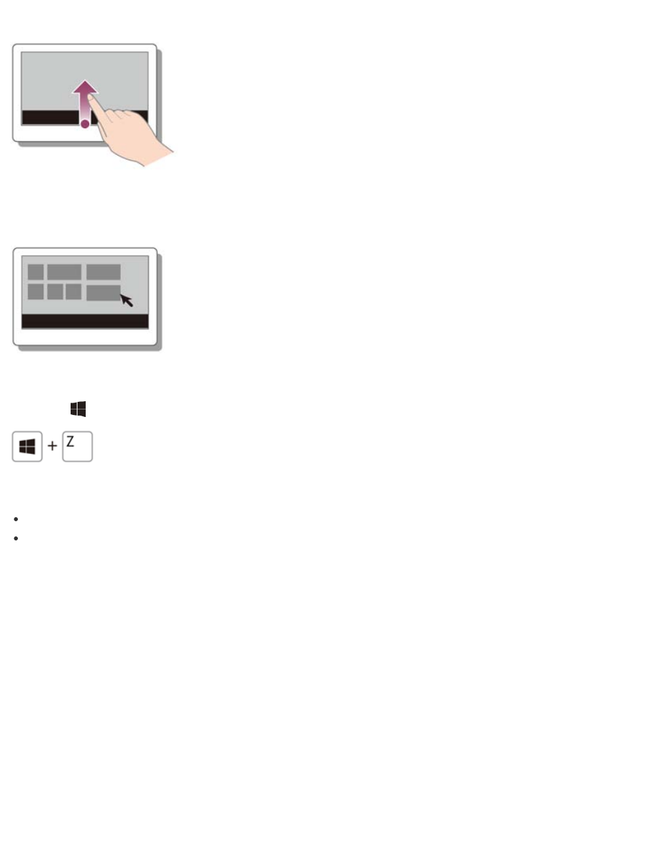 Closing apps | Sony SVT212190X User Manual | Page 35 / 233