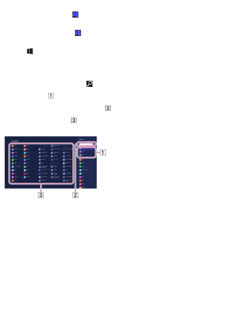 Opening the desktop, Opening the charms | Sony SVT212190X User Manual | Page 38 / 233