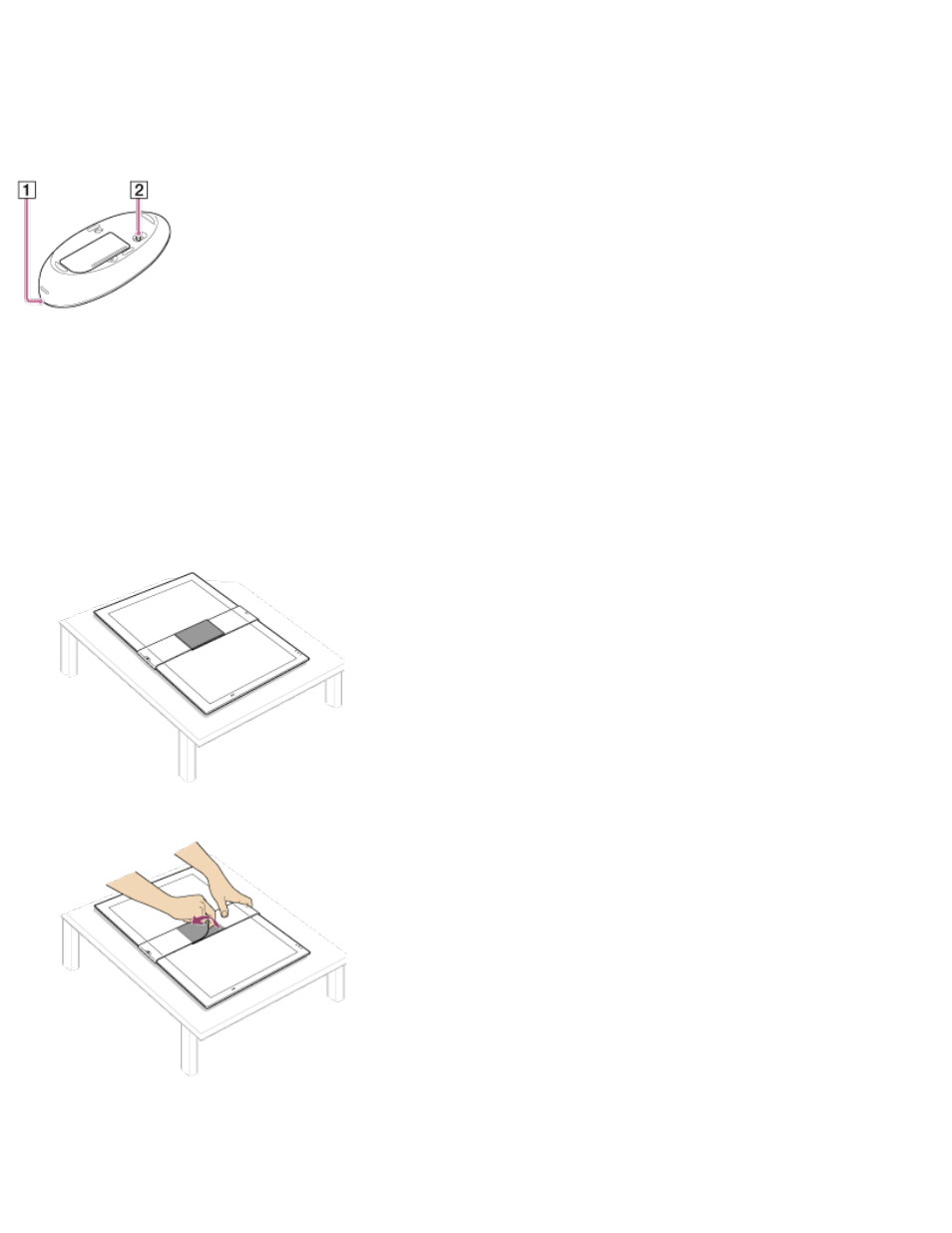 Propping up your vaio computer, Bottom | Sony SVT212190X User Manual | Page 47 / 233