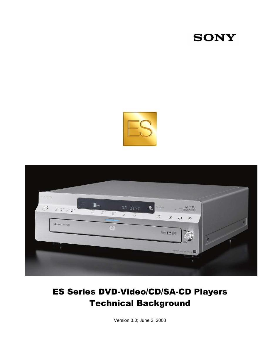 Sony DVP-NS999ES User Manual | 53 pages