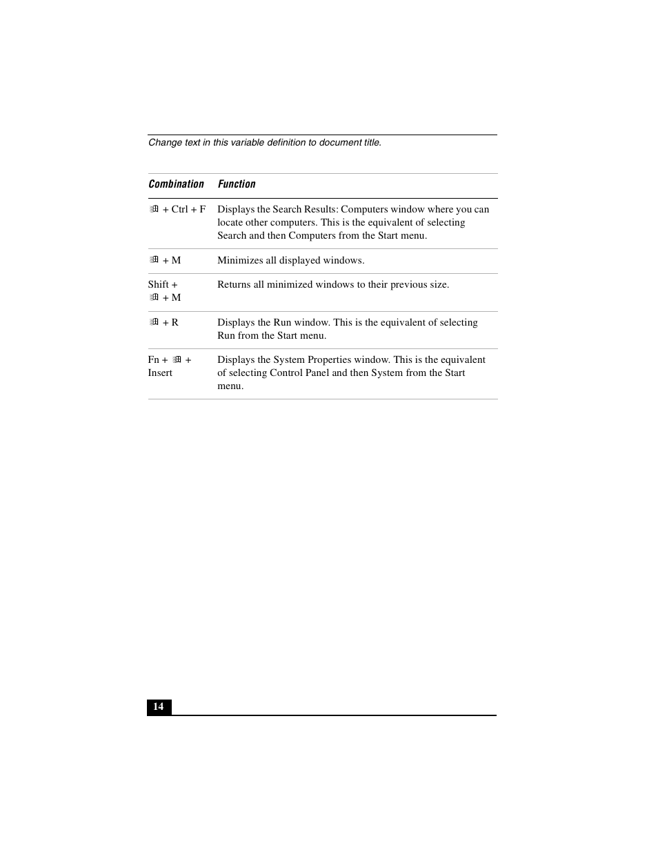 Sony PCG-R505DLP User Manual | Page 14 / 149