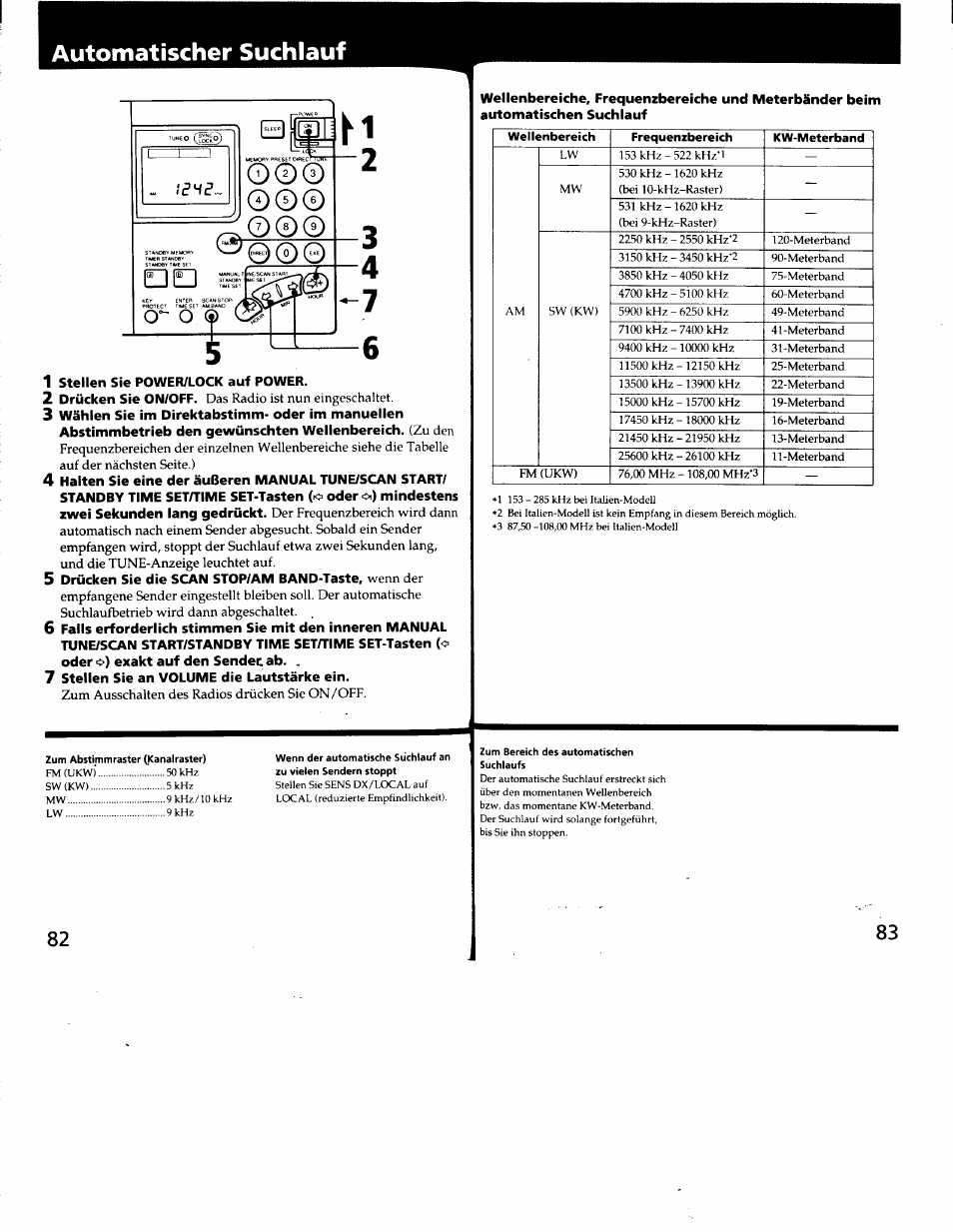 Automatischer suchlauf | Sony ICF-SW7600G User Manual | Page 42 / 80