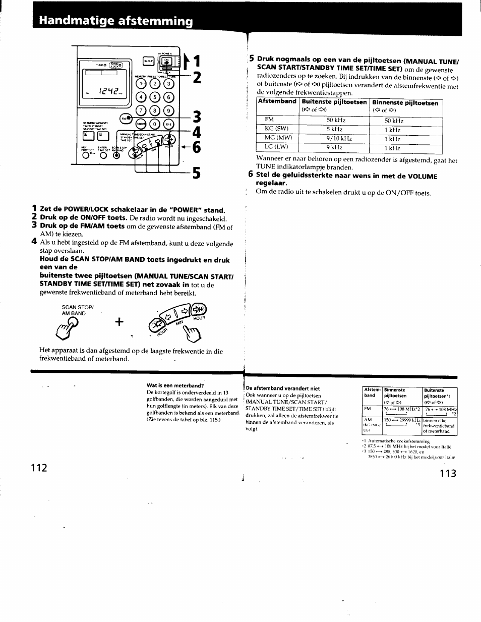 Handmatige afstemming (3 | Sony ICF-SW7600G User Manual | Page 57 / 80