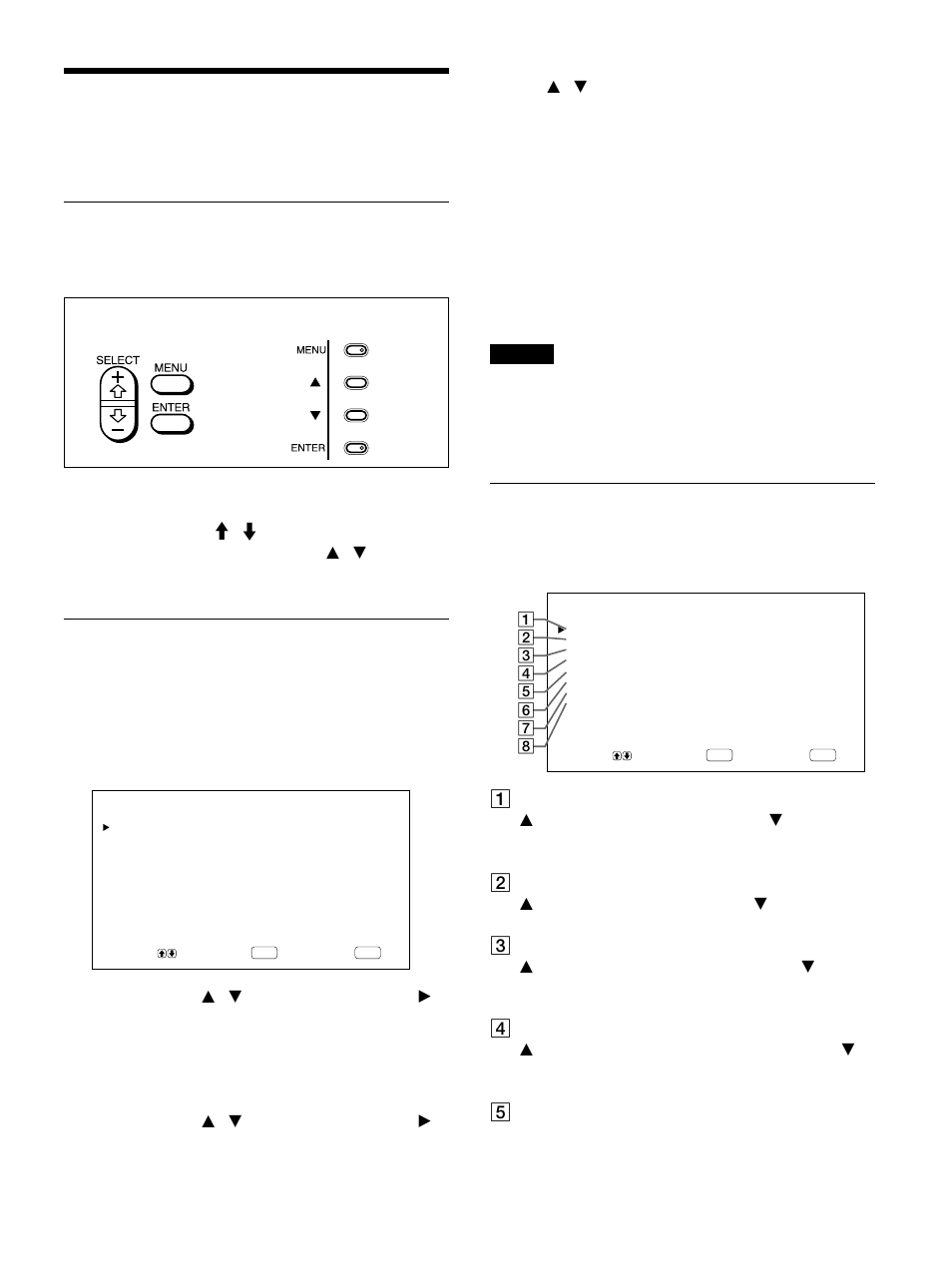 Die bildschirmmenüs, Arbeiten mit den menüs, Übersicht über die menüs | Menütasten, Menükonfiguration, Menü bildeinst | Sony PFM-42B1S User Manual | Page 167 / 294