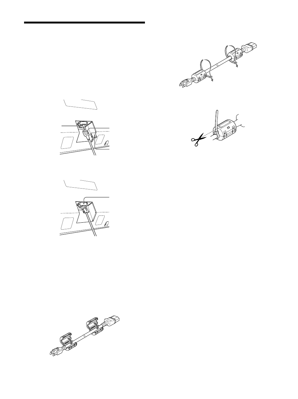 Conexiones, Conexión del cable de alimentación de ca, Ejemplo de conexión | Sony PFM-42B1S User Manual | Page 210 / 294