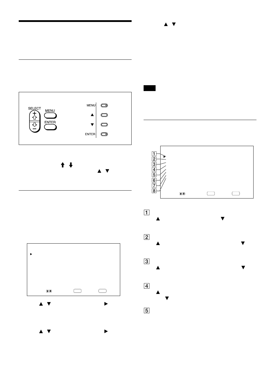 Uso de los menús en pantalla, Empleo mediante menús, Guía de los menús | Botones de empleo de menús, Configuración del menú, Menú control imag, Este menú se emplea para ajustar la imagen | Sony PFM-42B1S User Manual | Page 215 / 294