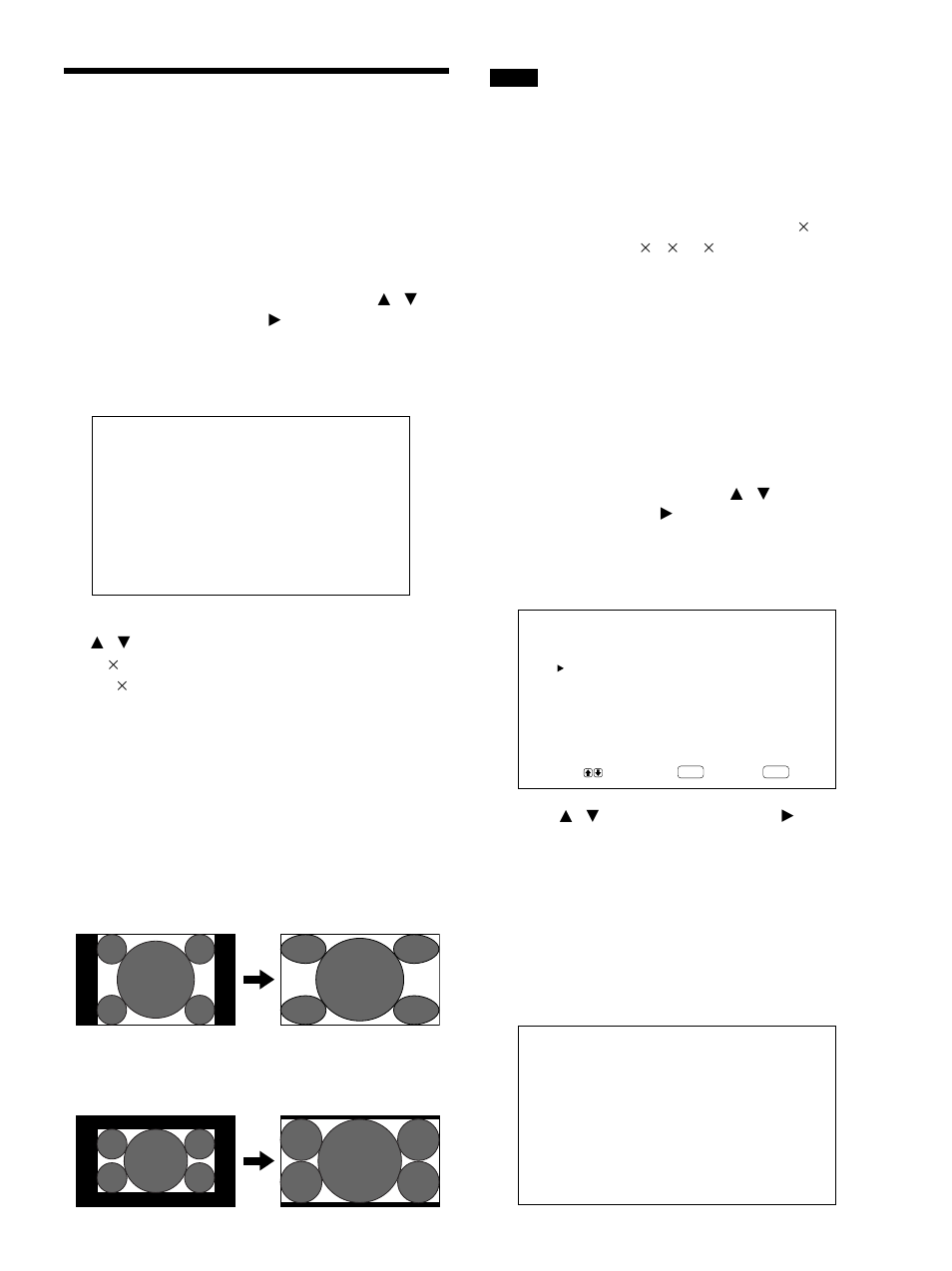 Modificación de la relación de aspecto, Ajuste de las alineaciones | Sony PFM-42B1S User Manual | Page 227 / 294