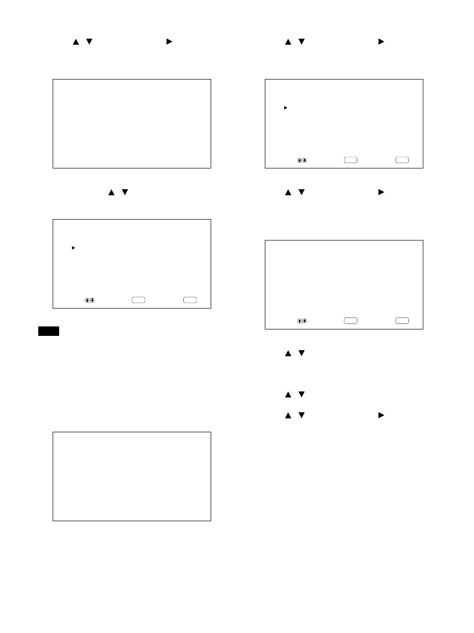 Press v / v to set the minute and press enter | Sony PFM-42B1S User Manual | Page 92 / 294