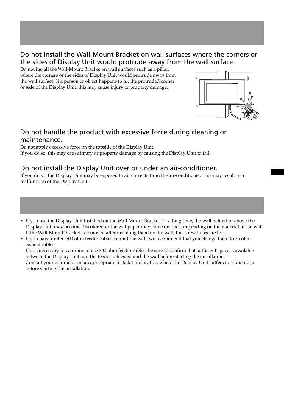 Caution, Precautions | Sony SU-LW1 User Manual | Page 5 / 64