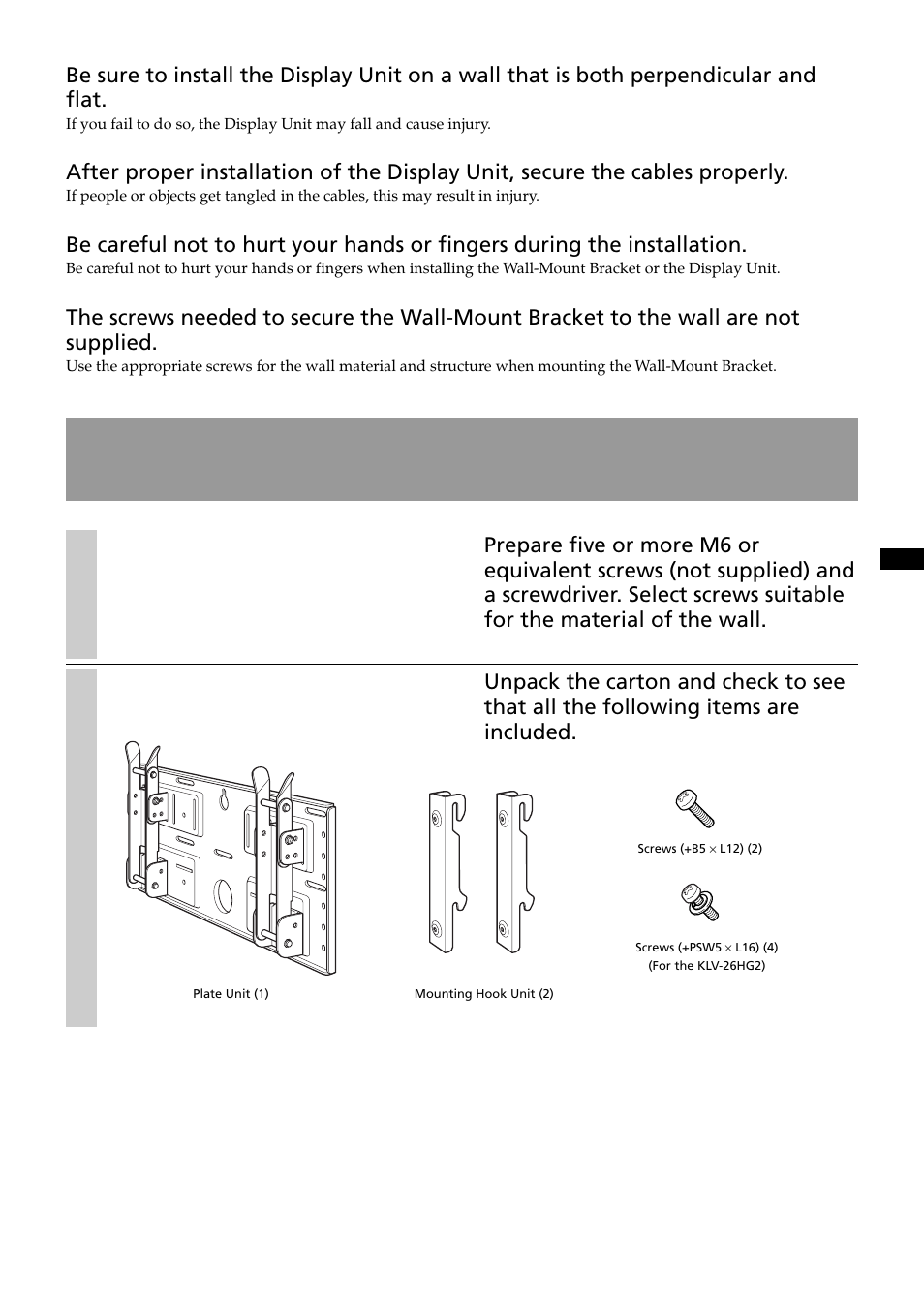 Sony SU-LW1 User Manual | Page 7 / 64