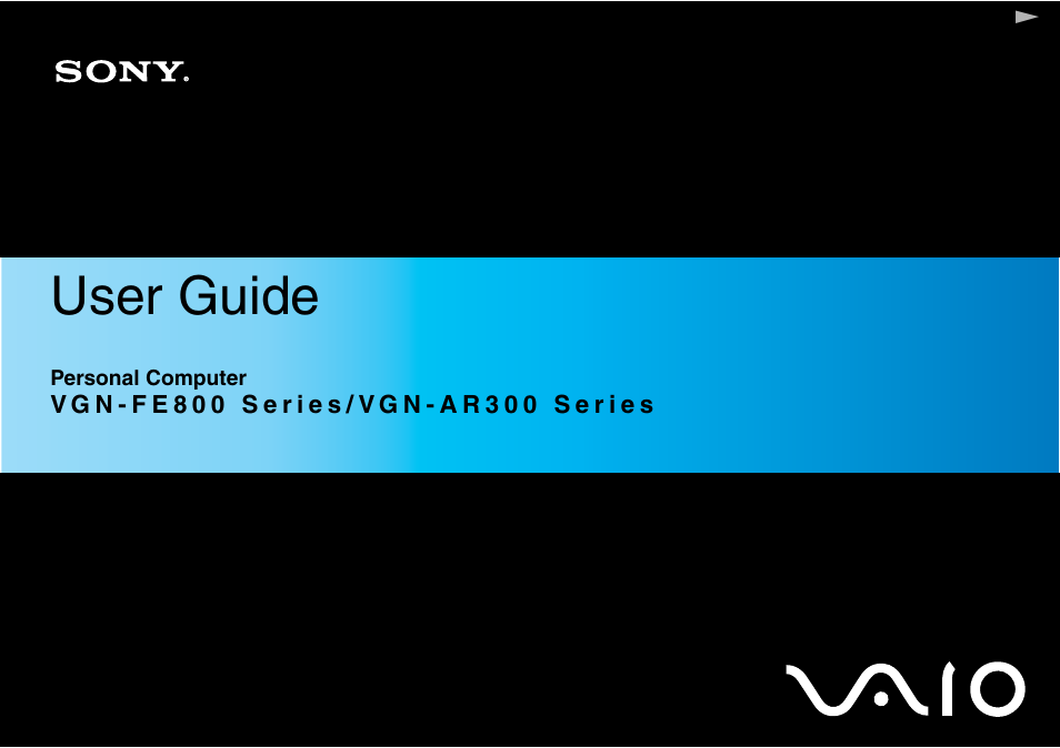 Sony VGN-FE890N User Manual | 231 pages