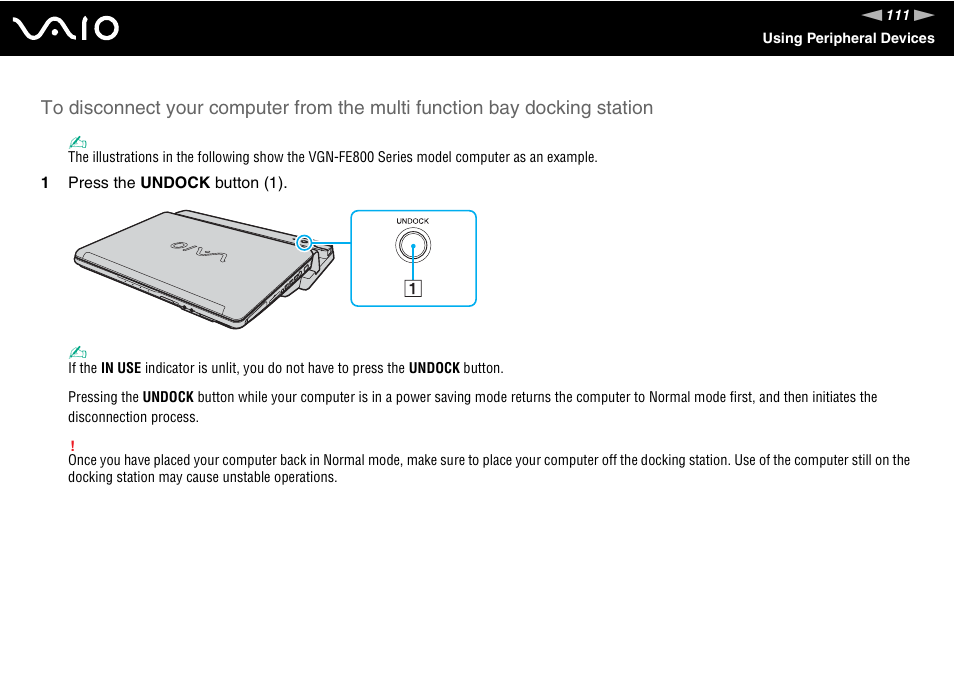 Sony VGN-FE890N User Manual | Page 111 / 231