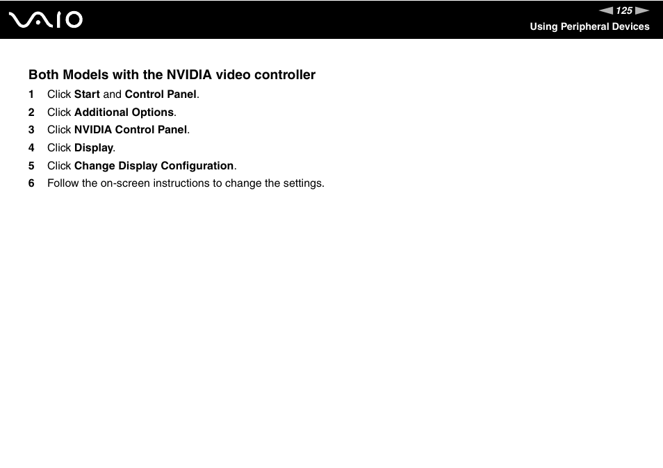 Both models with the nvidia video controller | Sony VGN-FE890N User Manual | Page 125 / 231