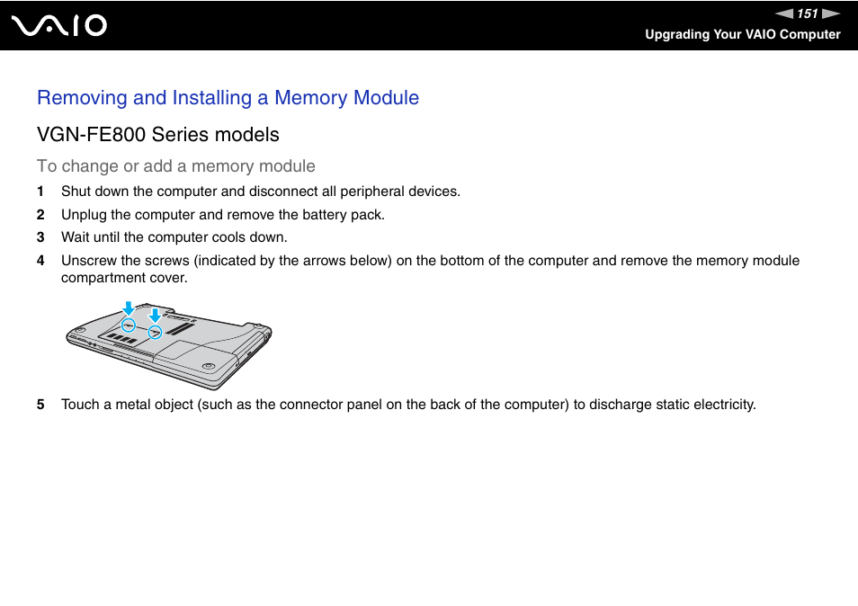 Sony VGN-FE890N User Manual | Page 151 / 231