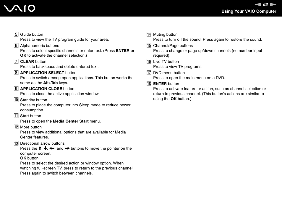 Sony VGN-FE890N User Manual | Page 63 / 231