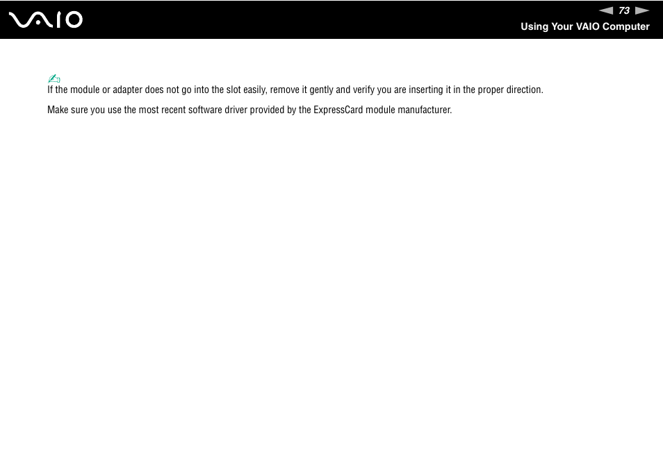 Sony VGN-FE890N User Manual | Page 73 / 231