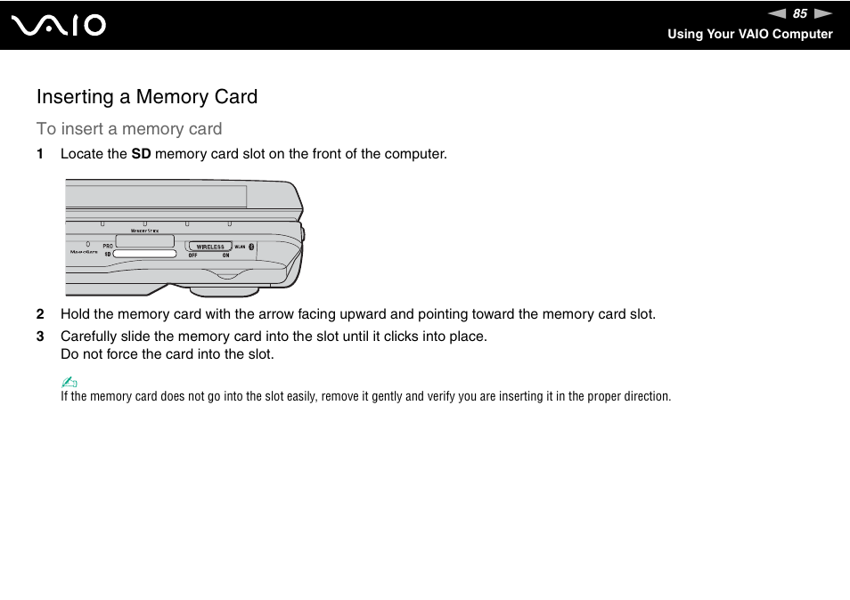 Sony VGN-FE890N User Manual | Page 85 / 231