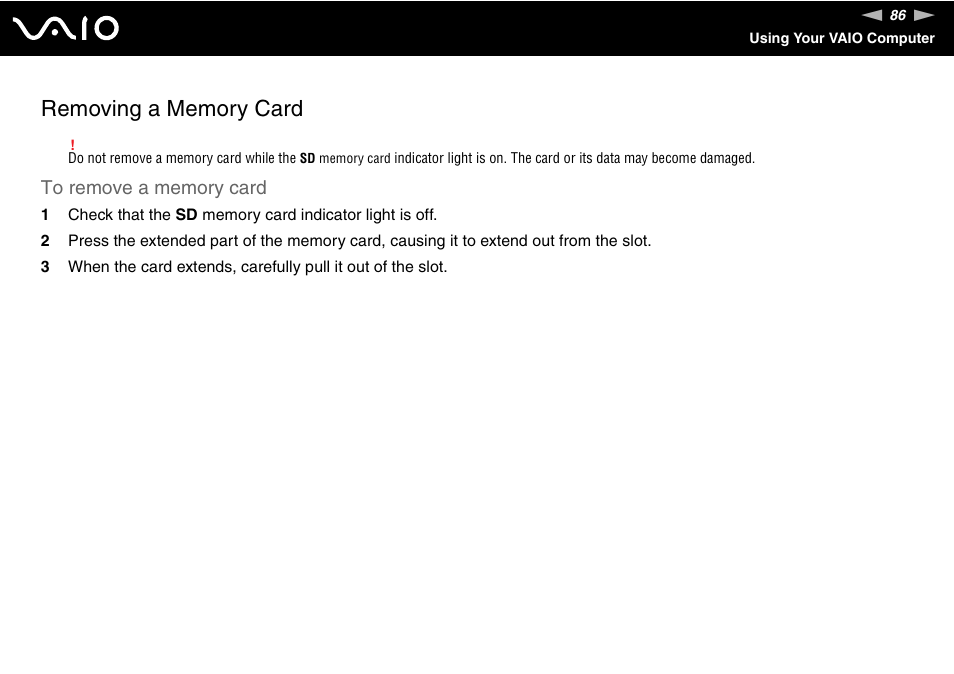 Sony VGN-FE890N User Manual | Page 86 / 231