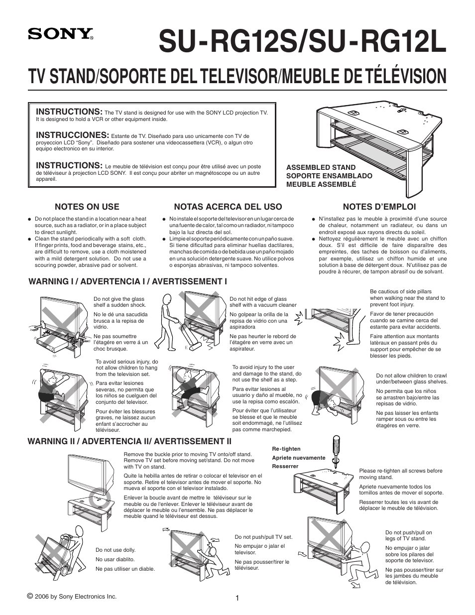 Sony KDF-50E2000 User Manual | 16 pages